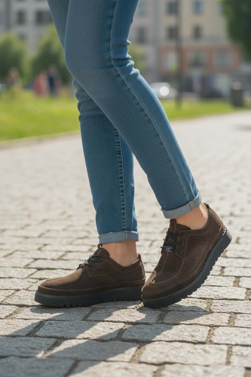 Rudi laisvalaikio bateliai, verstos odos -LIZZARO.