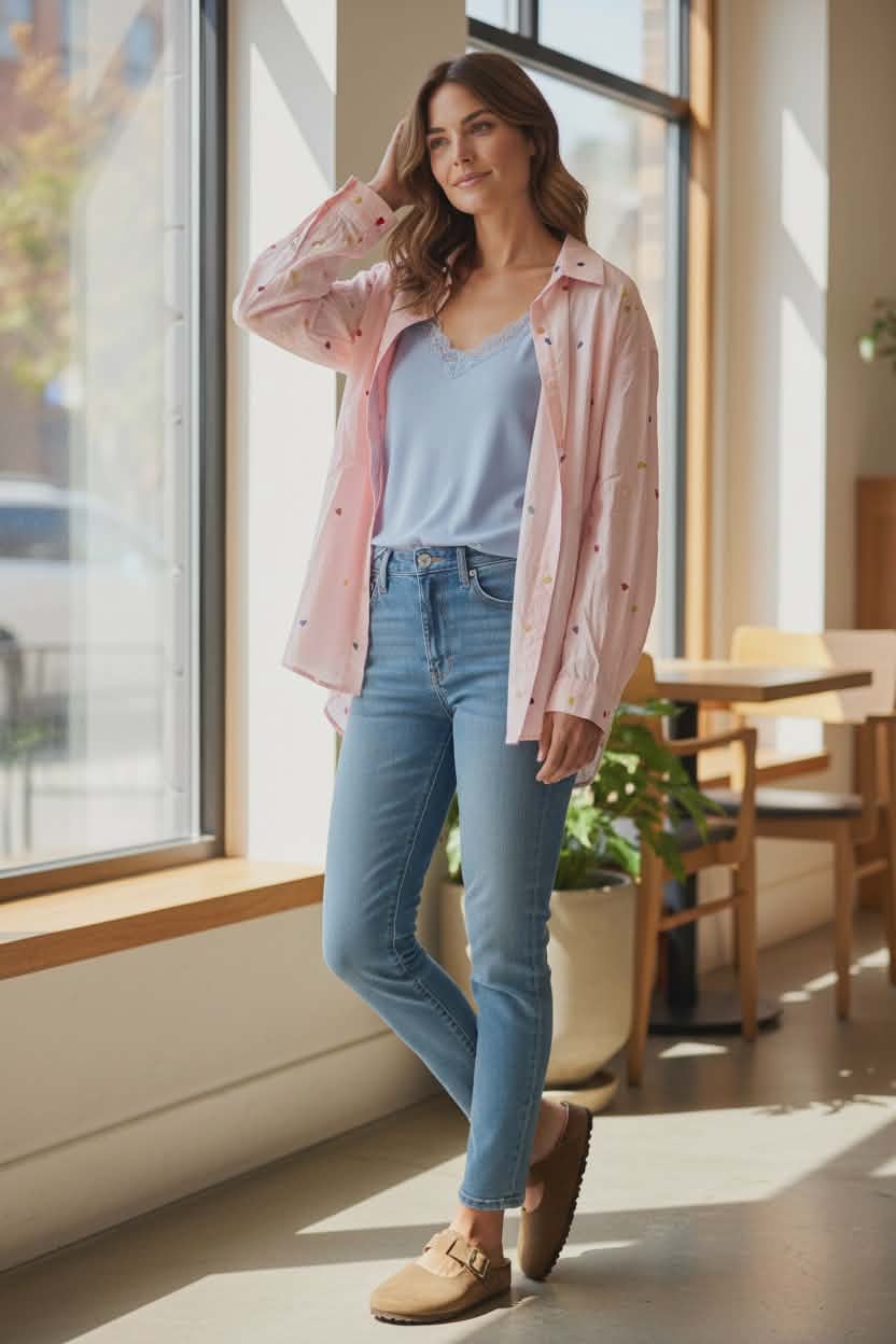 LORETTA VITALE odinės šlepetės, dengtais pirštais, ruda spalva.