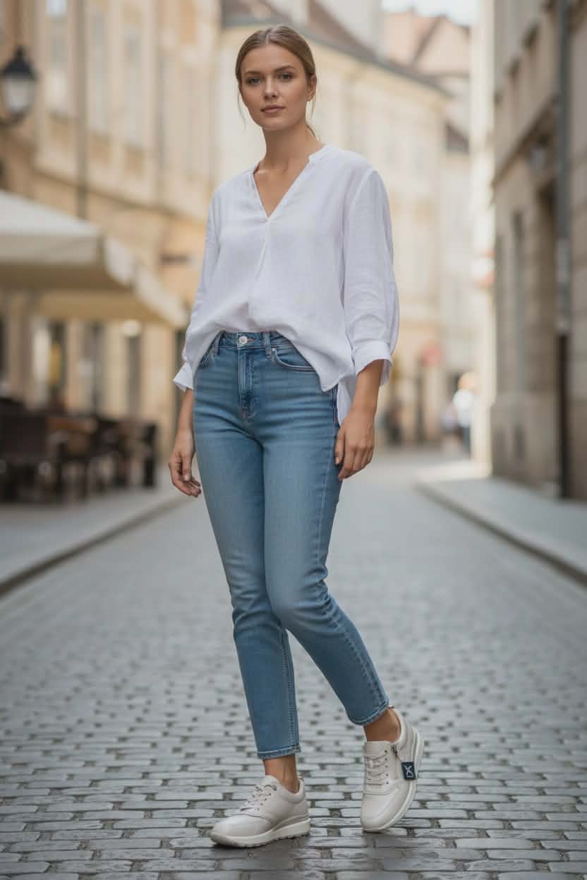 CAPRICE - odiniai laisvalaikio batai moterims, sportinio stiliaus.