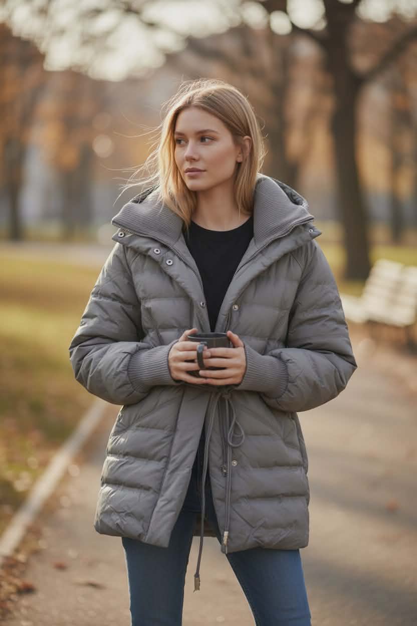 Striukė Gasman - Pilka, su tekstile.