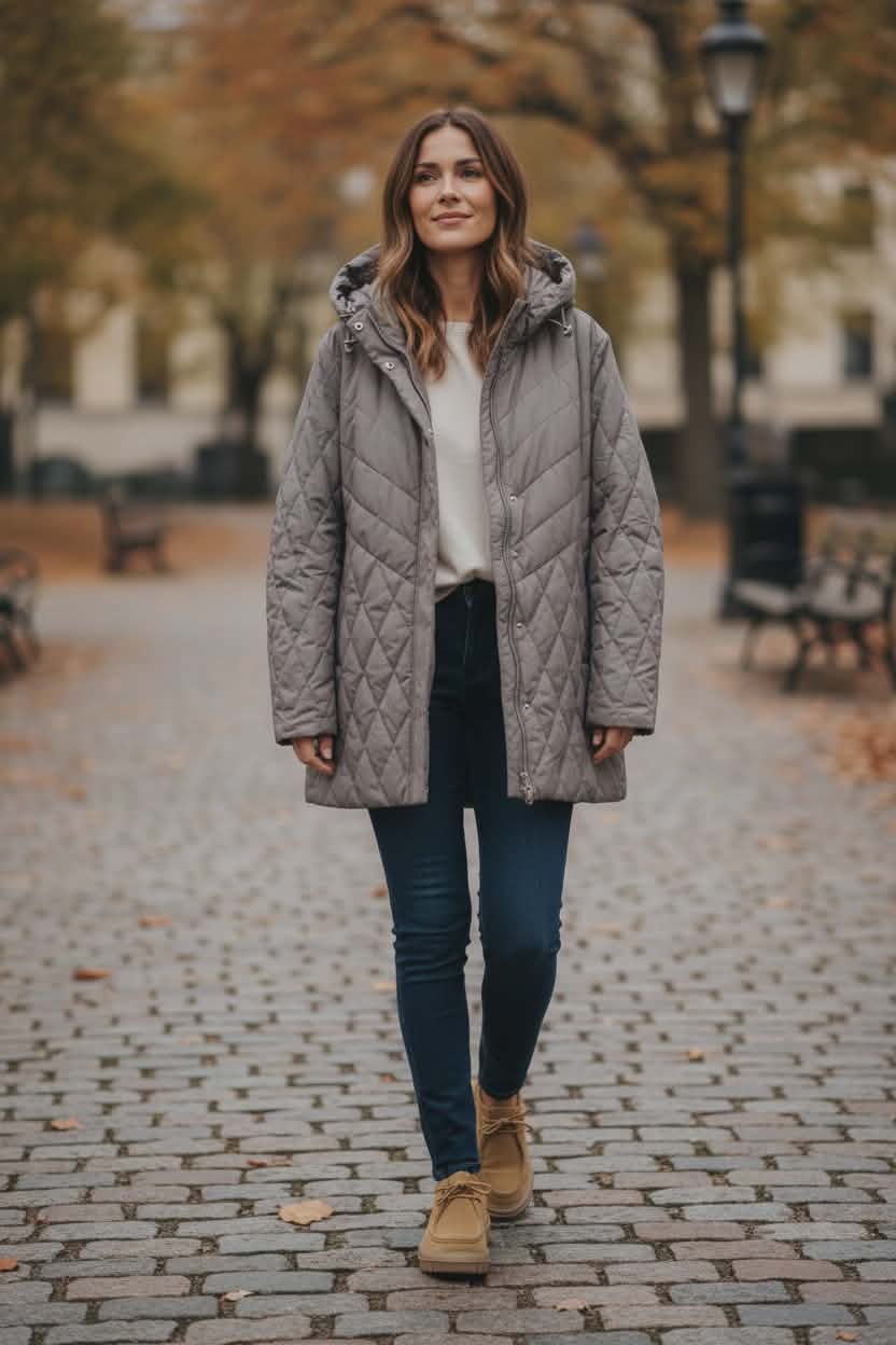 Plius dydžio striukė Gralice - Ruda.