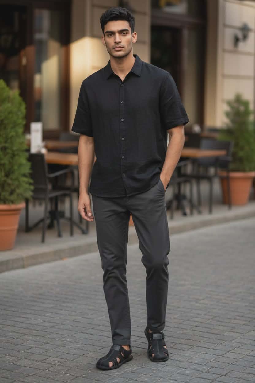 Odinės vyriškos basutės- KamPol.