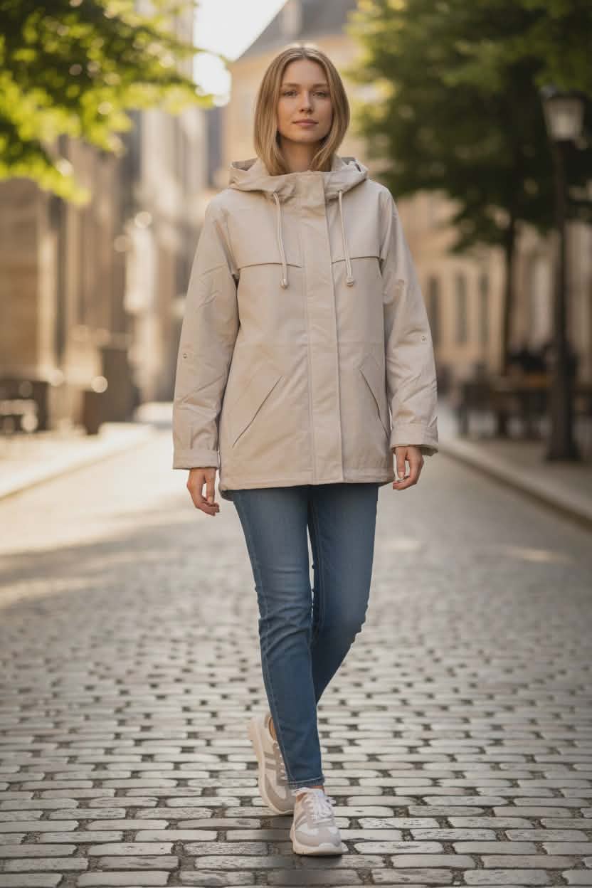 Striukė - švarkelis G&LC.Janiee, nude(balinta kava) spalvos.