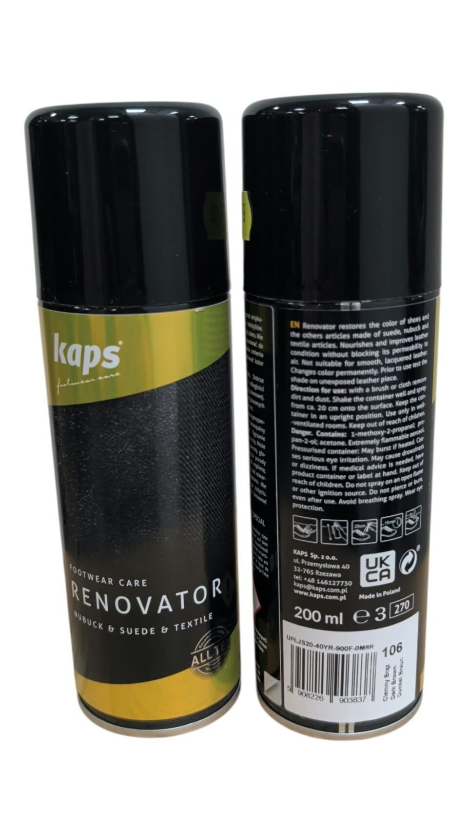 Renovatoriaus purškalas 200 ml - ruda/juoda spalva.